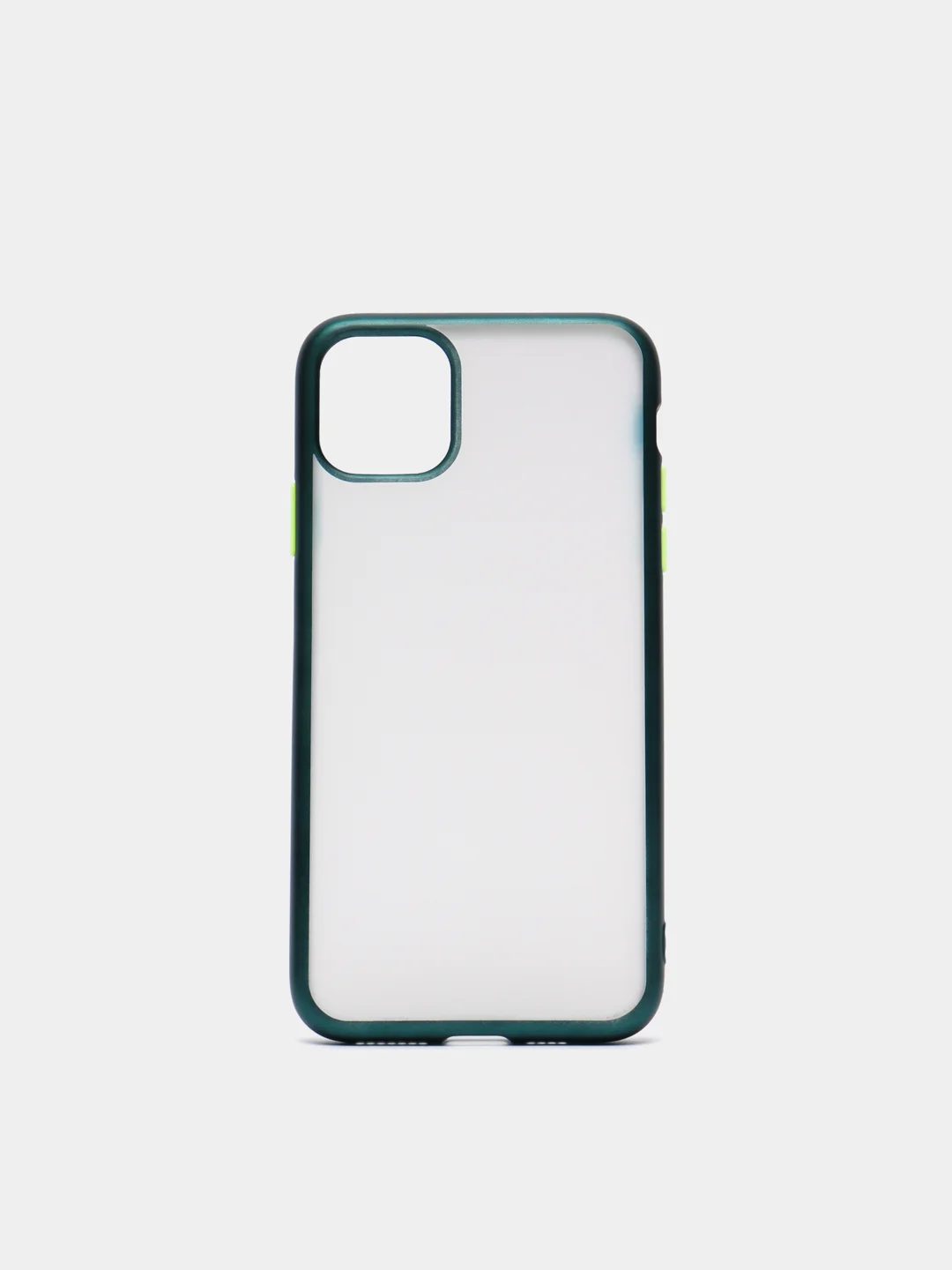 Зеленый чехол на iPhone 11 / iPhone 11 Pro / iPhone 11 Pro Max, силиконовый, матовый, с окантовкой