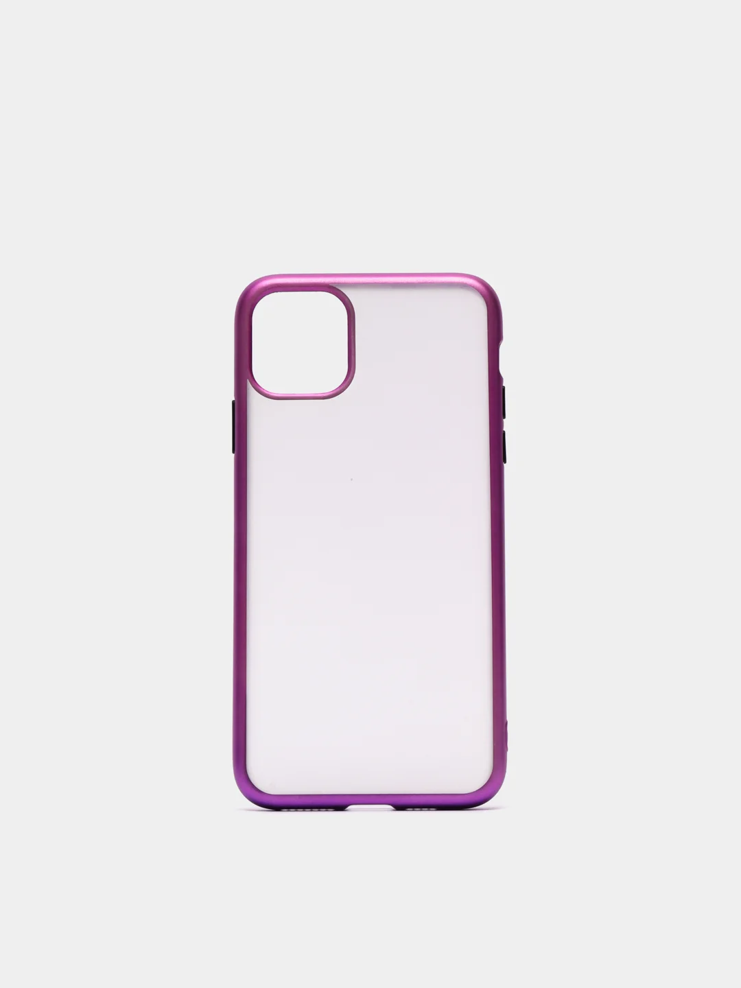 Фиолетовый чехол на iPhone 11 / iPhone 11 Pro / iPhone 11 Pro Max, силиконовый, матовый, с окантовкой
