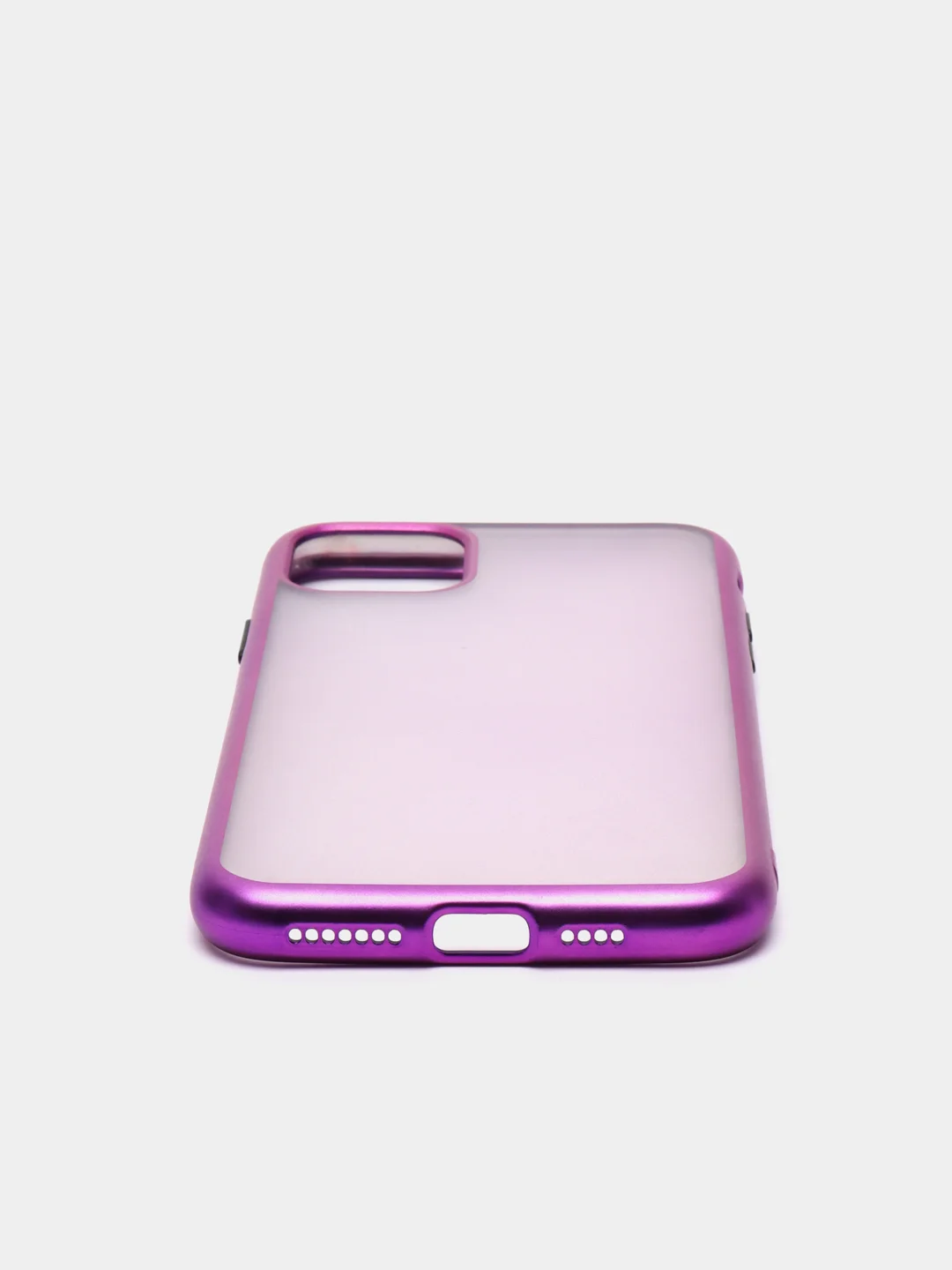 Фиолетовый чехол на iPhone 11 / iPhone 11 Pro / iPhone 11 Pro Max, силиконовый, матовый, с окантовкой