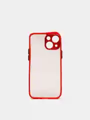 Красный накладка пластиковая с защищенной камерой на iPhone 13 mini / 13 / 13 Pro / 13 Pro Max