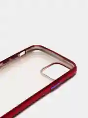 Красный чехол на iPhone 11 / iPhone 11 Pro / iPhone 11 Pro Max, силиконовый, матовый, с окантовкой