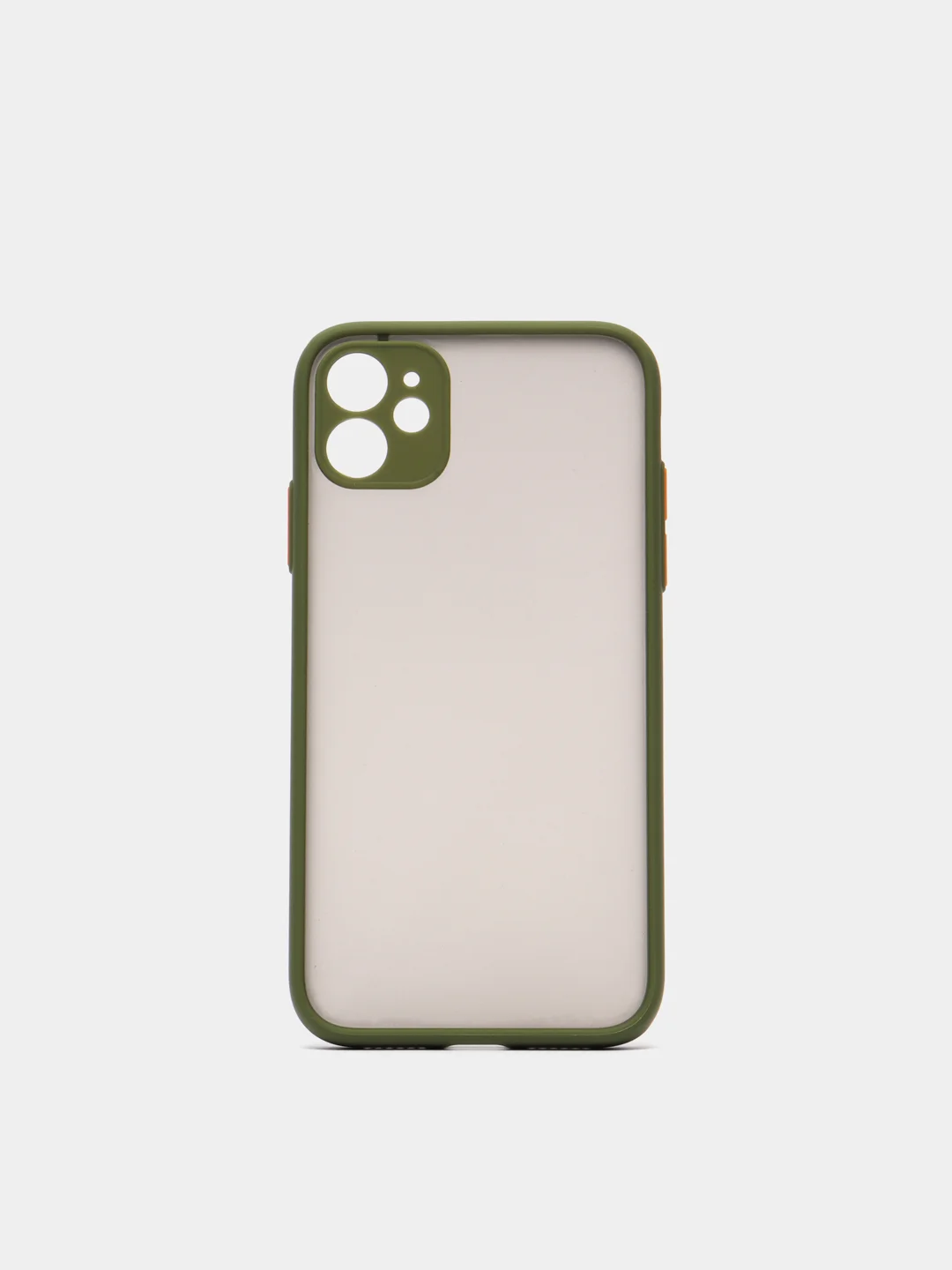 Хаки накладка пластиковая с защищенной камерой на iPhone 11 / iPhone 11 Pro / iPhone 11 Pro Max