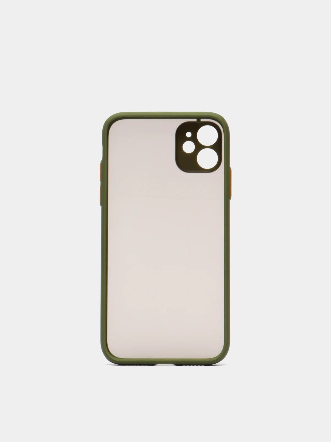 Хаки накладка пластиковая с защищенной камерой на iPhone 11 / iPhone 11 Pro / iPhone 11 Pro Max