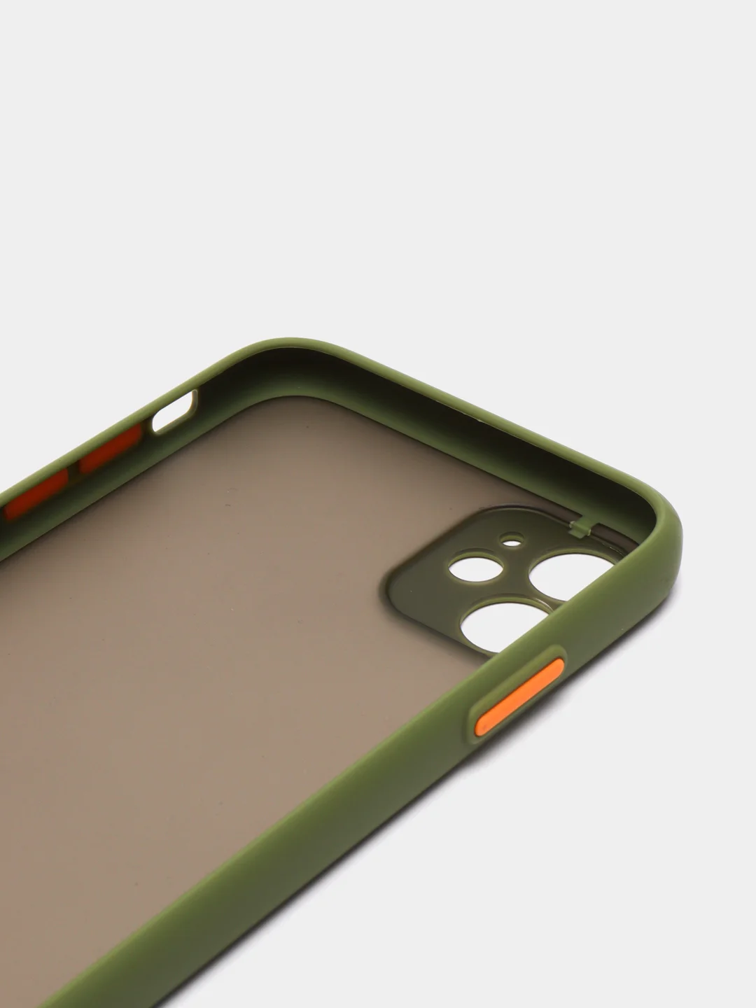 Хаки накладка пластиковая с защищенной камерой на iPhone 11 / iPhone 11 Pro / iPhone 11 Pro Max