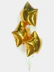 Карамельный воздушный шар звезда 3 штуки, сердце 43 см, 18 дюймов, фольга
