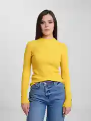 Желтый водолазка женская