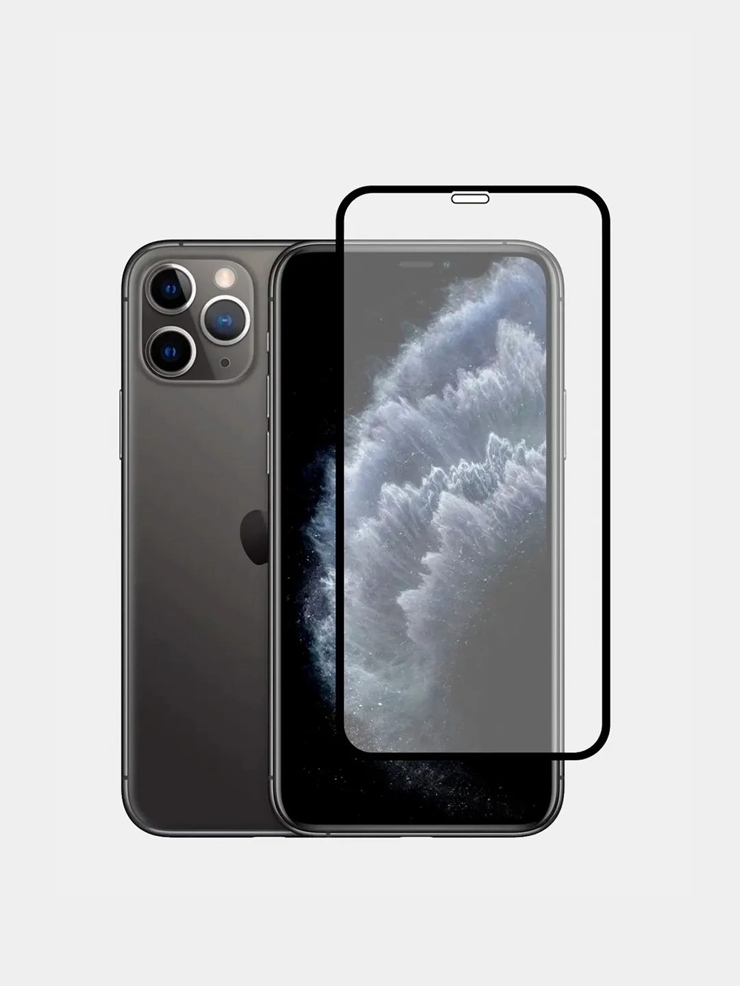 Черный защитное стекло для iPhone 7/8/7 Plus/8 Plus/X/XS/XR/11/12/12 Pro/13/14/ se
