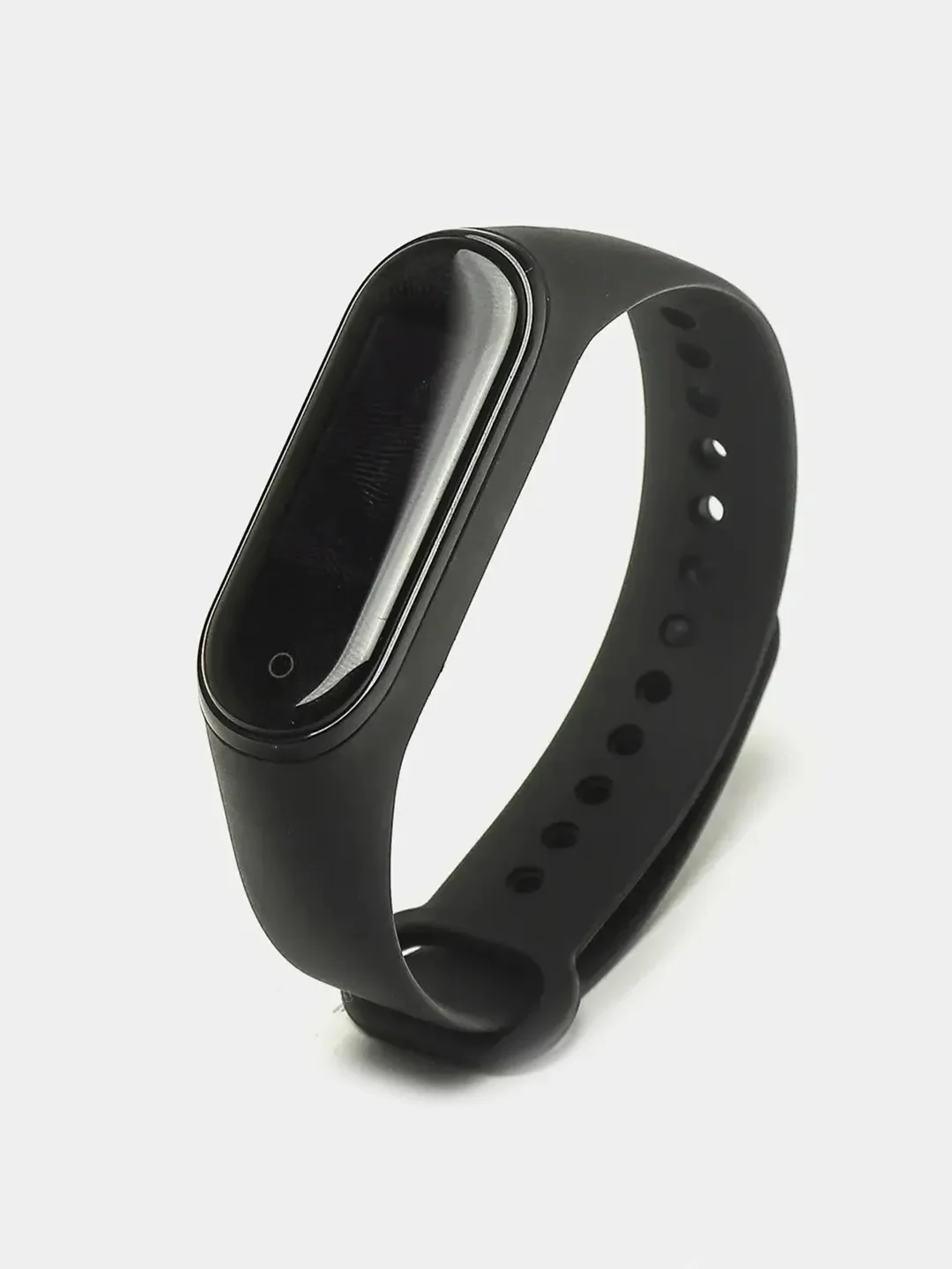 Черный силиконовый ремешок для фитнес-браслетов Xiaomi Mi Band 3/4