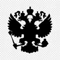 Наклейка на авто "Герб России"