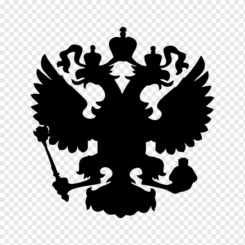 Наклейка на авто "Герб России"
