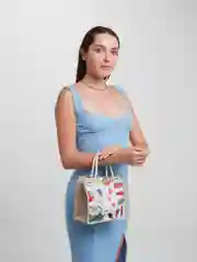 Молочный мини шоппер для пляжа, с рисунком, подарок на Новый год