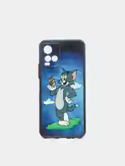 Синий чехол с рисунком на Vivo Y21 и Vivo Y33s (Виво У21 и Виво У33с)