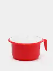 Голубой горшок с ручкой и крышкой