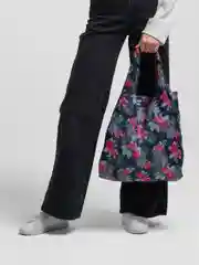 Синий сумка хозяйственная складная многоразовая