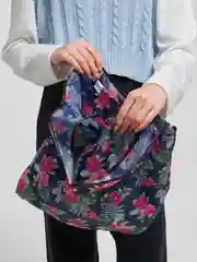 Синий сумка хозяйственная складная многоразовая
