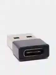 Черный otg Адаптер переходник с USB Type - C (выход) на USB 2.0 или 3.0 (вход) / отг