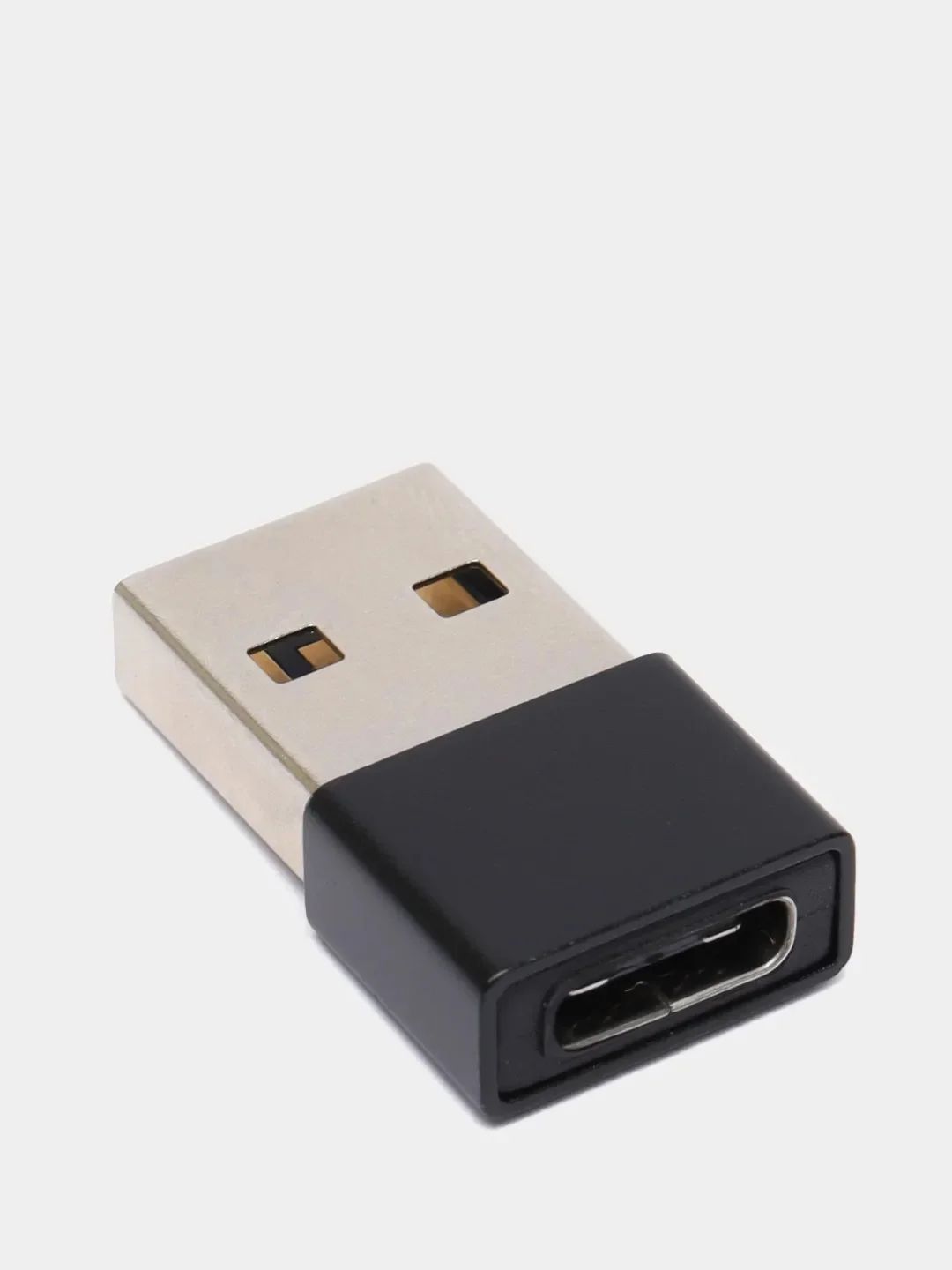 Черный otg Адаптер переходник с USB Type - C (выход) на USB 2.0 или 3.0 (вход) / отг