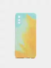 Лесной зеленый чехол Samsung Galaxy A02, Самсунг Галакси А02 силиконовый с мягким подкладом