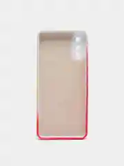 Коралловый меланж чехол Samsung Galaxy A02, Самсунг Галакси А02 силиконовый с мягким подкладом