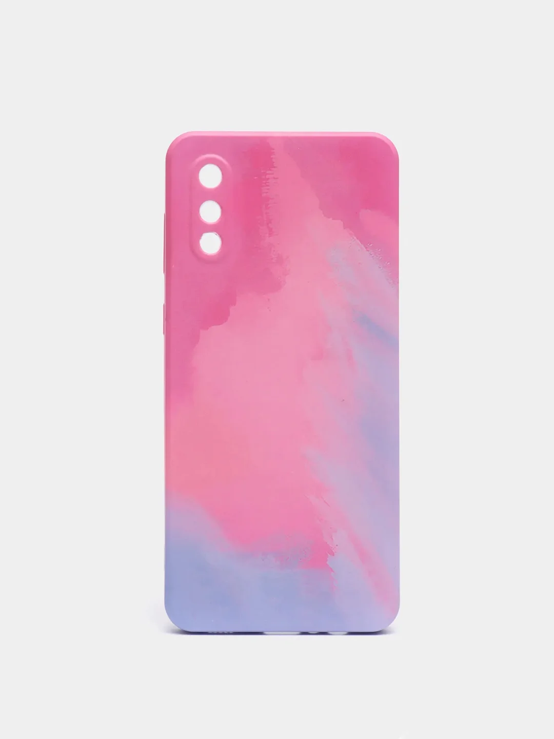 Пурпурный чехол Samsung Galaxy A02, Самсунг Галакси А02 силиконовый с мягким подкладом