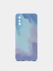 Небесно-голубой чехол Samsung Galaxy A02, Самсунг Галакси А02 силиконовый с мягким подкладом
