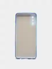 Небесно-голубой чехол Samsung Galaxy A02, Самсунг Галакси А02 силиконовый с мягким подкладом