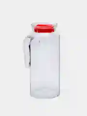Алый кувшин стеклянный для воды с крышкой, 1 л