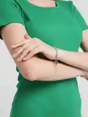 Голубой браслет детский, женский, плетеный