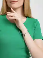 Голубой браслет детский, женский, плетеный