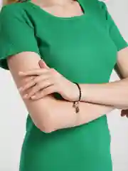 Черный браслет детский, женский, плетеный