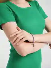 Фиолетовый браслет детский, женский, плетеный