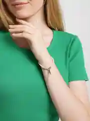 Белый браслет детский, женский, плетеный