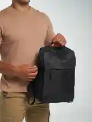 Черный рюкзак мужской с USB, подарок мужчине