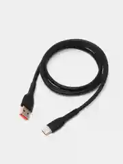 Черный кабель USB-Type C GFPower F16T, 1 м