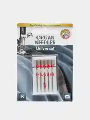 Оливковый иглы ORGAN универсальные 5 шт, в блистере для бытовых швейных машин