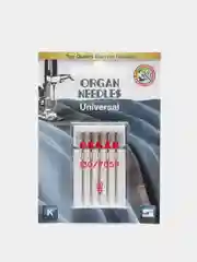 Золотистый хаки иглы ORGAN универсальные 5 шт, в блистере для бытовых швейных машин
