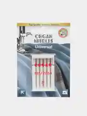 Бежевый иглы ORGAN универсальные 5 шт, в блистере для бытовых швейных машин