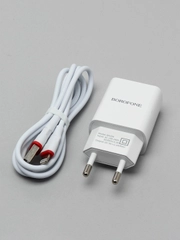 Сетевое зарядное устройство для телефона, 3 типа разъёма для Android, Type C,  iPhone