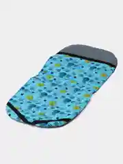 Серый металлик матрасик двухсторонний в коляску