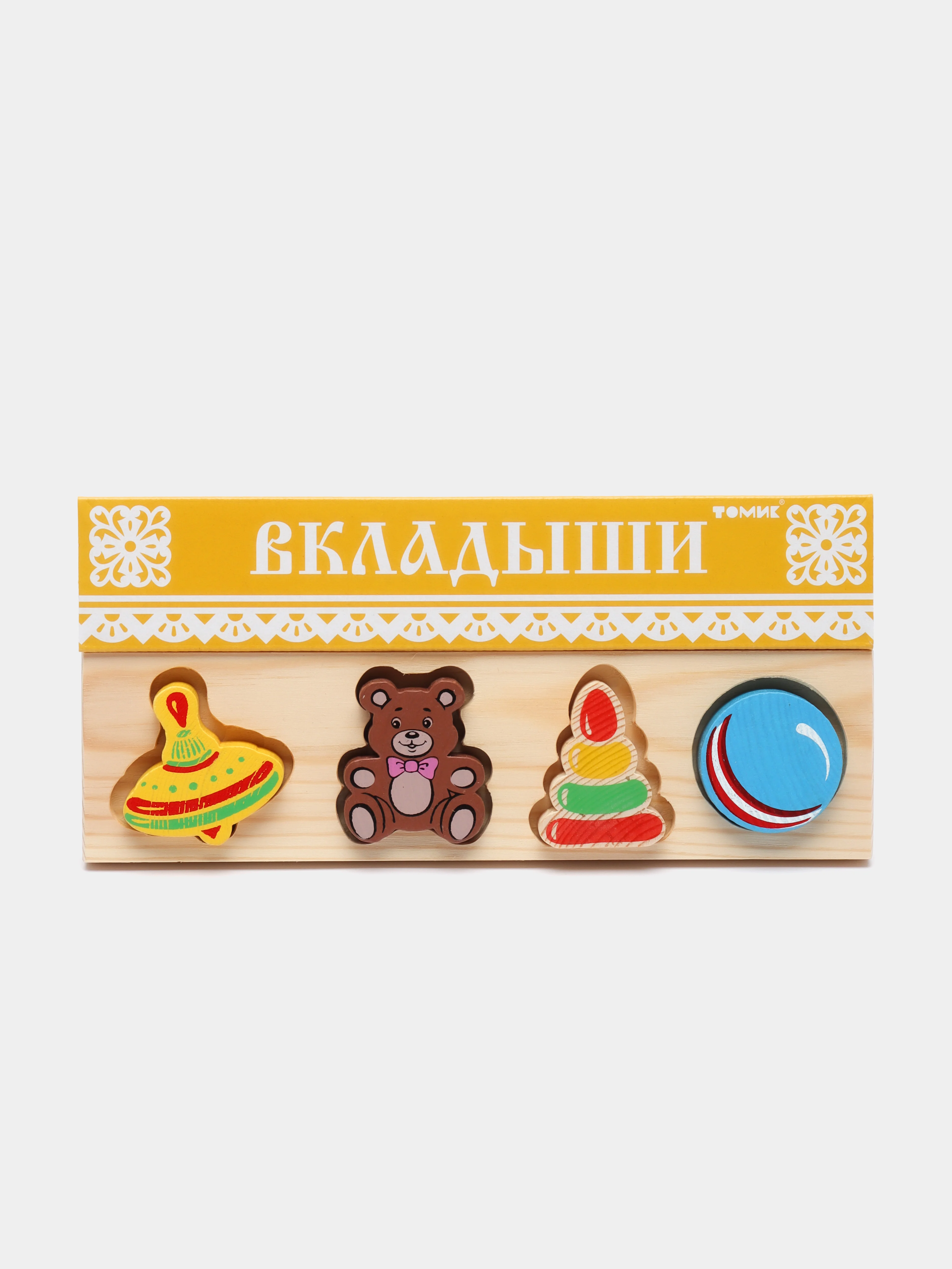 Деревянная доска-вкладыш, рамка-вкладыш Лес, развивающая деревянная игрушка
