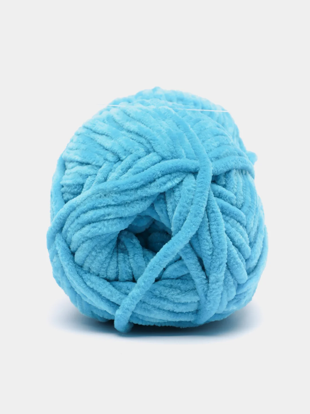 Бирюзовый пряжа Bonbon плюшевая, полиэстер, 100 г, 120 м