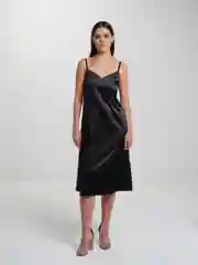 Черный платье комбинация