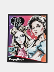 Тетрадь 48 листов в  клетку TIK TOK GIRL