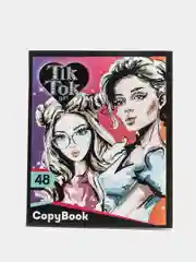 Тетрадь 48 листов в  клетку TIK TOK GIRL