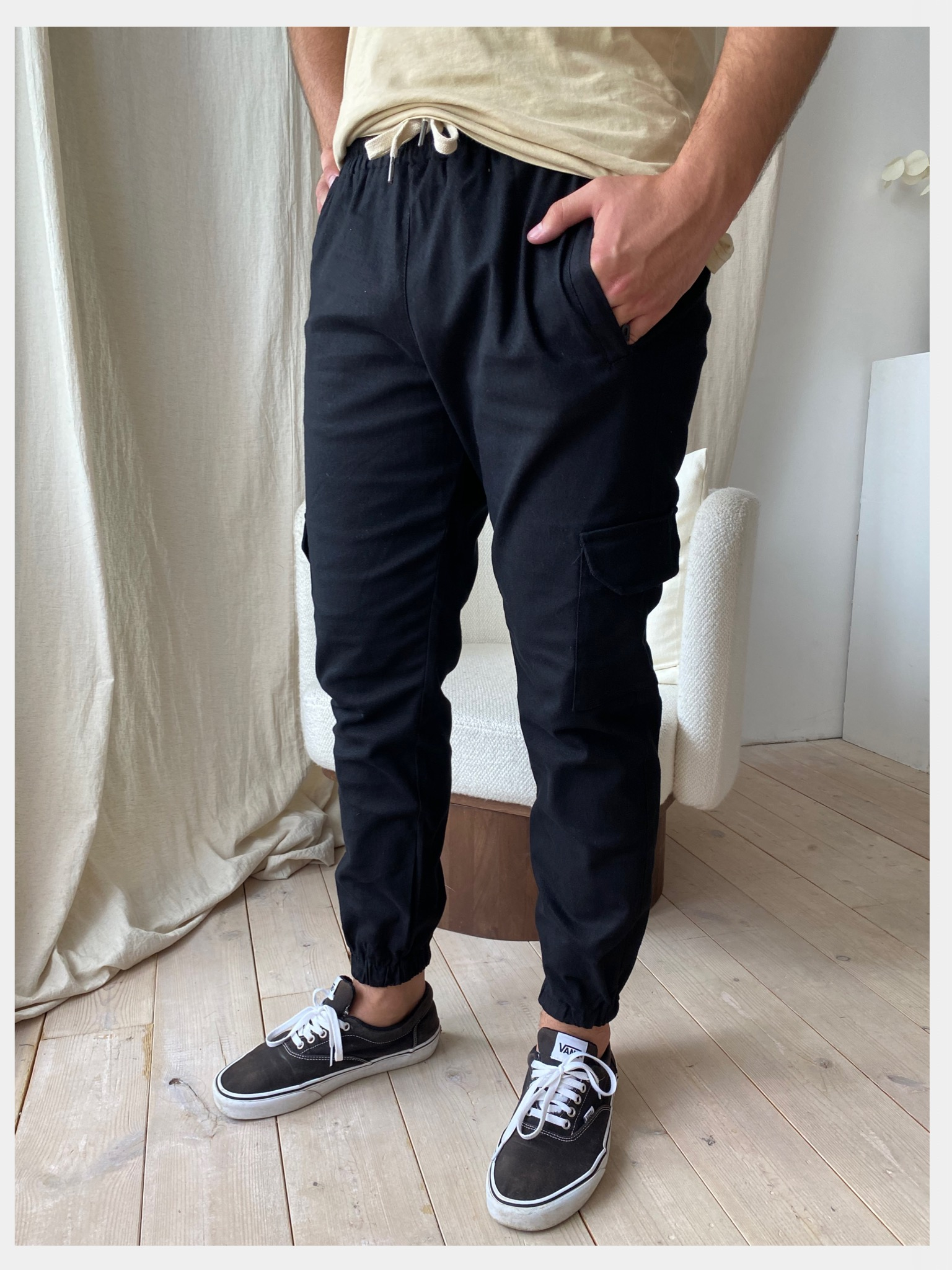 Брюки-джоггеры, джинсовые, мужские купить по цене 1499 ₽ винтернет-магазине KazanExpress