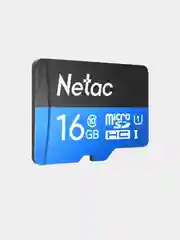 Карта памяти MicroSD Netac P500 U1 Class 10, 90 mb/s, без адаптера, 16 / 32 / 64 / 128 GB