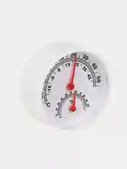 Белый термометр с измерением влажности, 6,3 см, 3 цвета