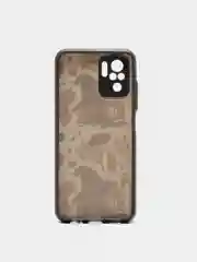 Тёмно-бордовый чехол с рисунком на Poco M5s, Xiaomi Redmi Note 10 и Note 10S (Поко М5с и Редми Нот 10)