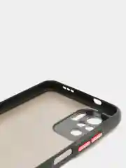 Тёмно-бордовый чехол с рисунком на Poco M5s, Xiaomi Redmi Note 10 и Note 10S (Поко М5с и Редми Нот 10)