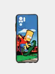 Голубой чехол с рисунком на Poco M5s, Xiaomi Redmi Note 10 и Note 10S (Поко М5с и Редми Нот 10)